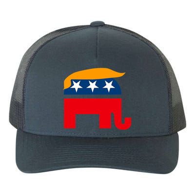 GOP Donald Trump Republican Elephant Yupoong Adult 5-Panel Trucker Hat