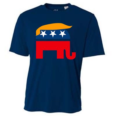 GOP Donald Trump Republican Elephant Cooling Performance Crew T-Shirt