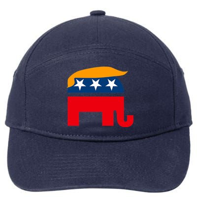 GOP Donald Trump Republican Elephant 7-Panel Snapback Hat