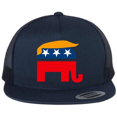 GOP Donald Trump Republican Elephant Flat Bill Trucker Hat