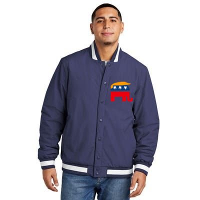 GOP Donald Trump Republican Elephant Insulated Varsity Jacket