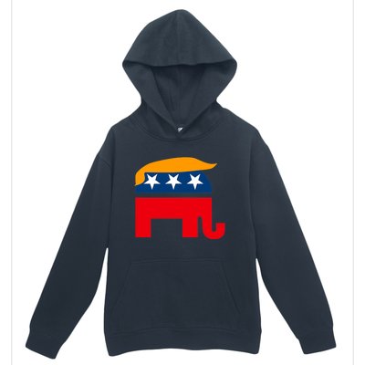 GOP Donald Trump Republican Elephant Urban Pullover Hoodie