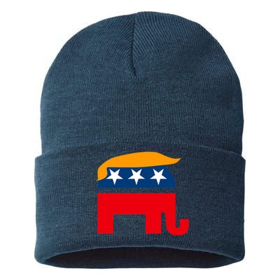 GOP Donald Trump Republican Elephant Sustainable Knit Beanie