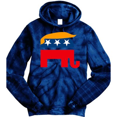 GOP Donald Trump Republican Elephant Tie Dye Hoodie