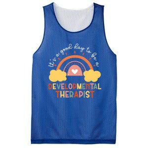 Good Day To Be Developtal Therapist Rainbow Therapy Cute Gift Mesh Reversible Basketball Jersey Tank