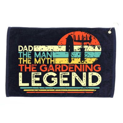 Gardener Dad The Man The Myth The Gardening Legend Grommeted Golf Towel