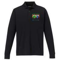 Geometry Dashing Through The Snow Sleep Dash Game Christmas Performance Long Sleeve Polo