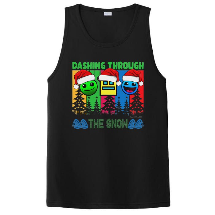 Geometry Dashing Through The Snow Sleep Dash Game Christmas PosiCharge Competitor Tank