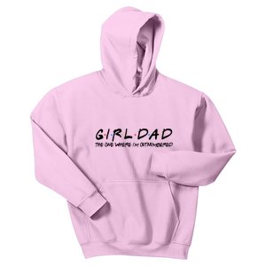 Girl Dad The One Where I'm Outnumbered Dad Of Girls Daddy Cool Gift Kids Hoodie