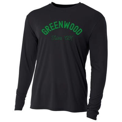 Greenwood District. Tulsa Oklahoma. Black Wall Street. Cooling Performance Long Sleeve Crew