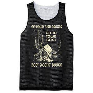 Get Down Turn Around Go To Town Boot Scootin Boogie Cowboys Mesh Reversible Basketball Jersey Tank