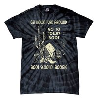 Get Down Turn Around Go To Town Boot Scootin Boogie Cowboys Tie-Dye T-Shirt