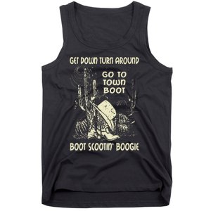 Get Down Turn Around Go To Town Boot Scootin Boogie Cowboys Tank Top