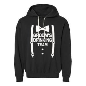 Groom's Drinking Team | Bachelor Party Squad | Wedding Garment-Dyed Fleece Hoodie