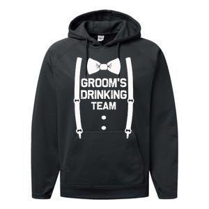 Groom's Drinking Team | Bachelor Party Squad | Wedding Performance Fleece Hoodie