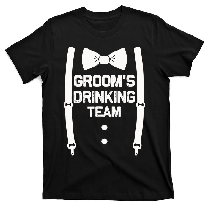 Groom's Drinking Team | Bachelor Party Squad | Wedding T-Shirt