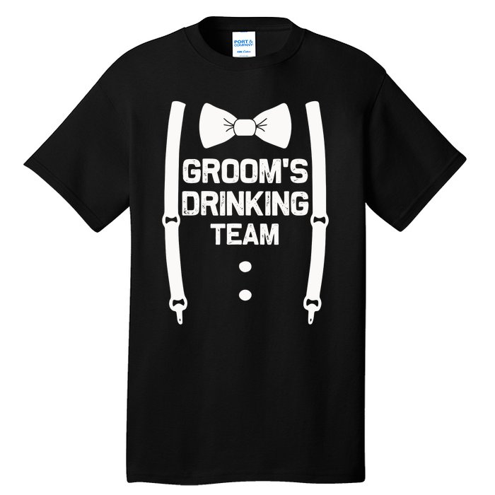 Groom's Drinking Team | Bachelor Party Squad | Wedding Tall T-Shirt