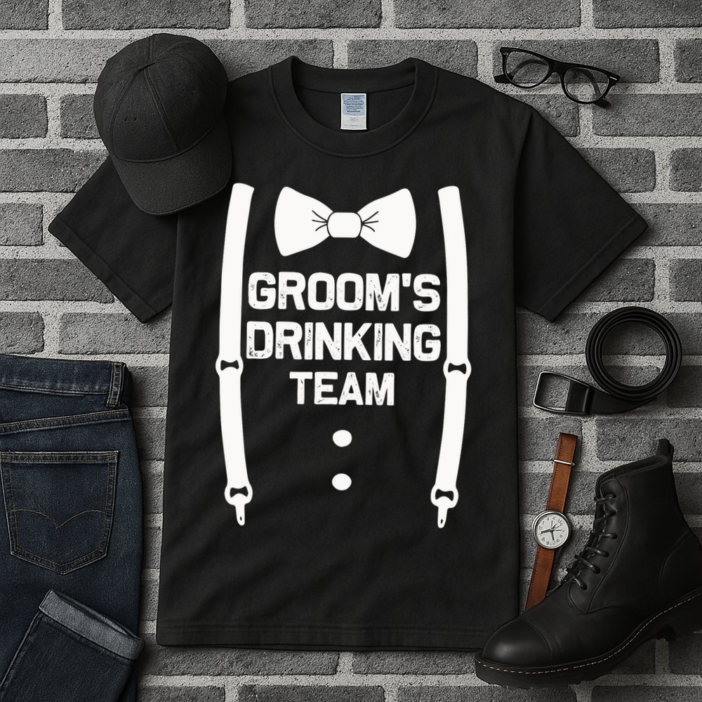 Groom's Drinking Team | Bachelor Party Squad | Wedding Tall T-Shirt