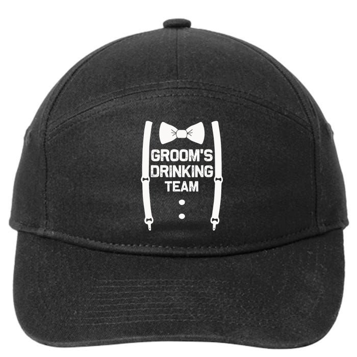 Groom's Drinking Team | Bachelor Party Squad | Wedding 7-Panel Snapback Hat