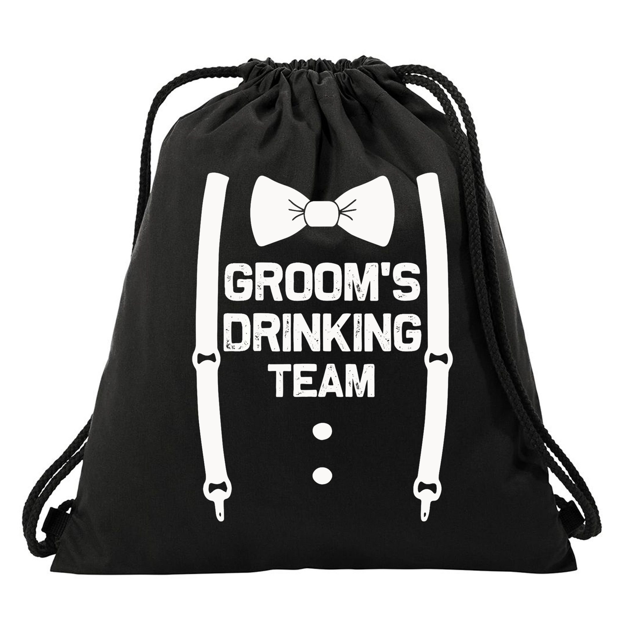 Groom's Drinking Team | Bachelor Party Squad | Wedding Drawstring Bag