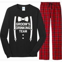 Groom's Drinking Team | Bachelor Party Squad | Wedding Long Sleeve Pajama Set