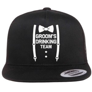 Groom's Drinking Team | Bachelor Party Squad | Wedding Flat Bill Trucker Hat