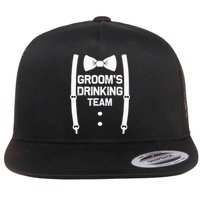 Groom's Drinking Team | Bachelor Party Squad | Wedding Flat Bill Trucker Hat