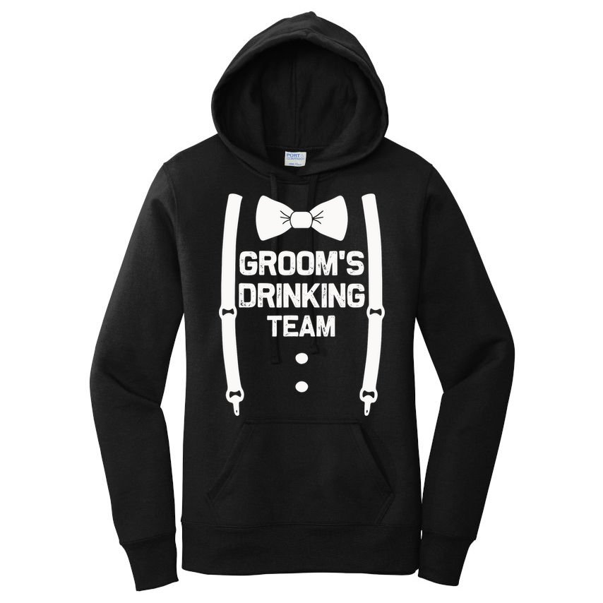 Groom's Drinking Team | Bachelor Party Squad | Wedding Women's Pullover Hoodie