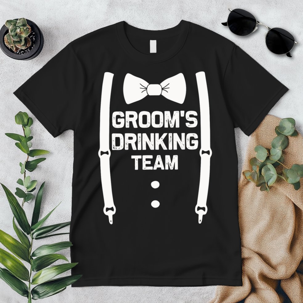 Groom's Drinking Team | Bachelor Party Squad | Wedding Premium T-Shirt