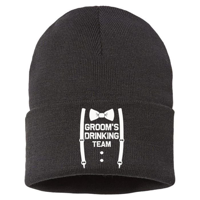 Groom's Drinking Team | Bachelor Party Squad | Wedding Sustainable Knit Beanie