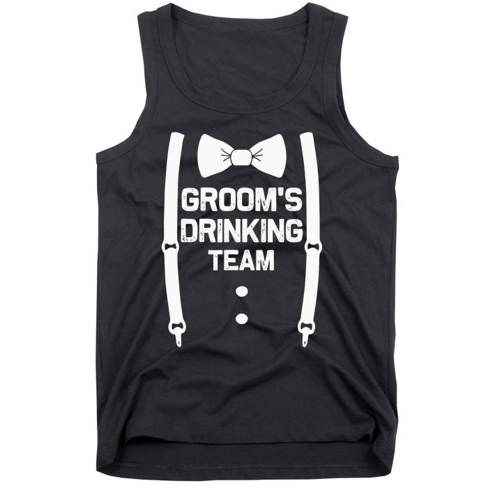 Groom's Drinking Team | Bachelor Party Squad | Wedding Tank Top