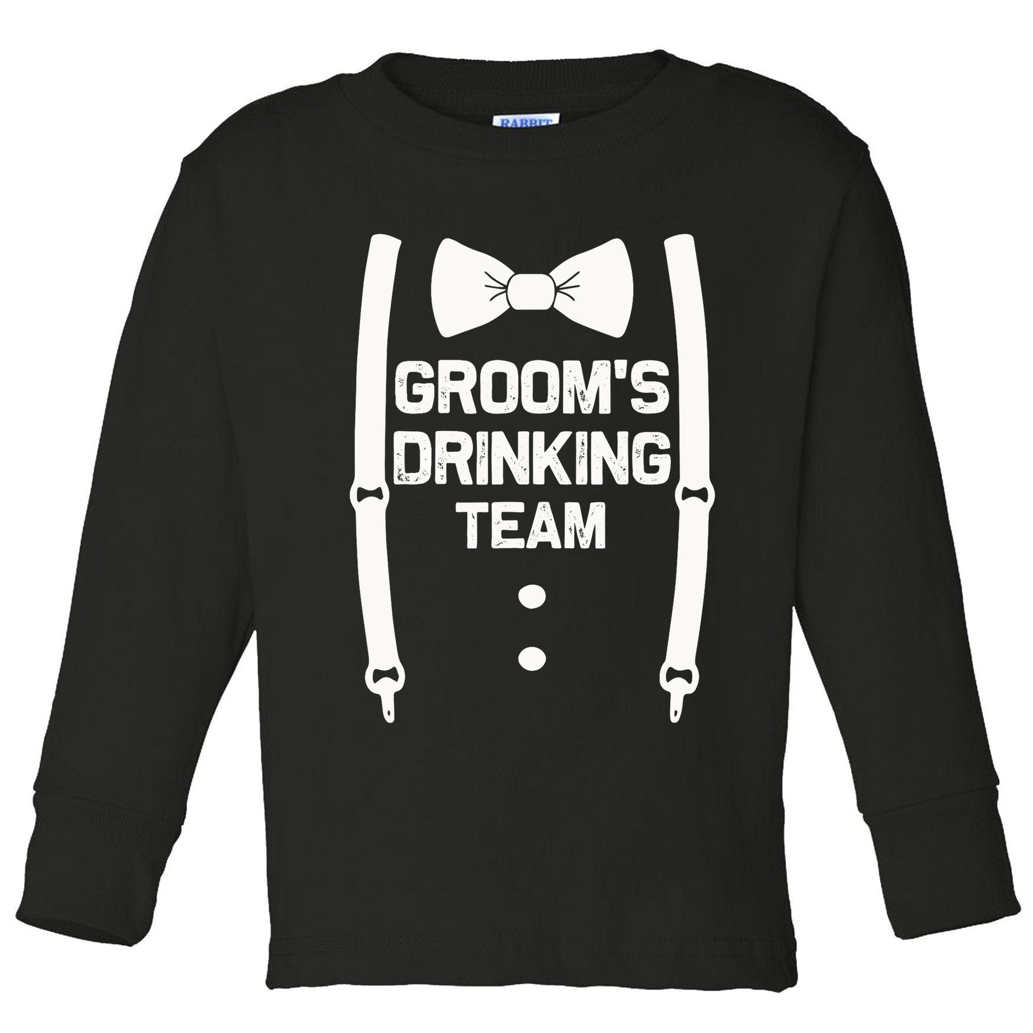 Groom's Drinking Team | Bachelor Party Squad | Wedding Toddler Long Sleeve Shirt