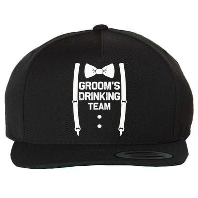 Groom's Drinking Team | Bachelor Party Squad | Wedding Wool Snapback Cap