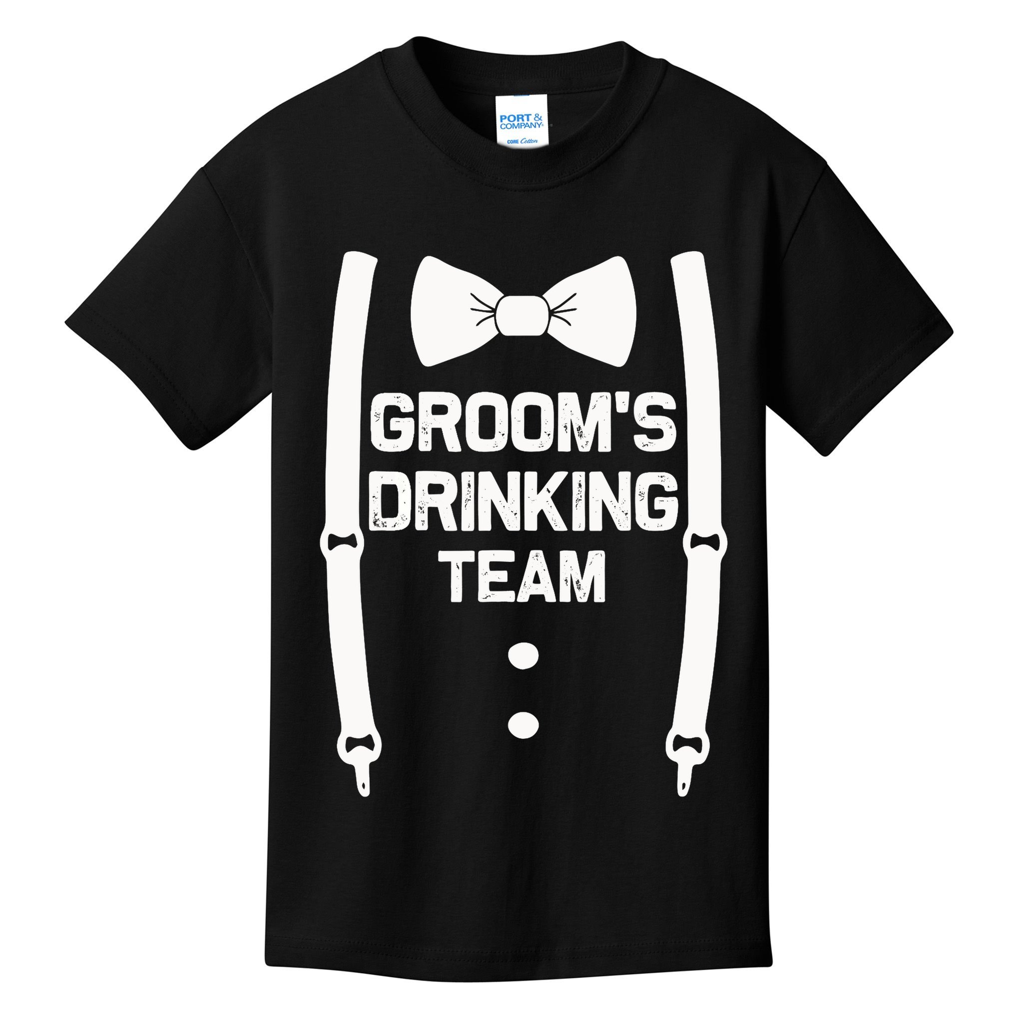 Groom's Drinking Team | Bachelor Party Squad | Wedding Kids T-Shirt