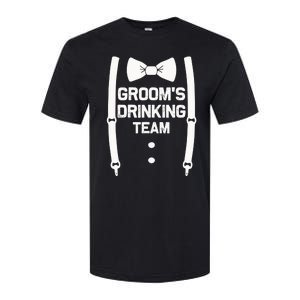 Groom's Drinking Team | Bachelor Party Squad | Wedding Softstyle CVC T-Shirt