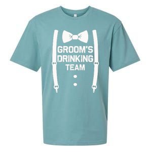 Groom's Drinking Team | Bachelor Party Squad | Wedding Sueded Cloud Jersey T-Shirt