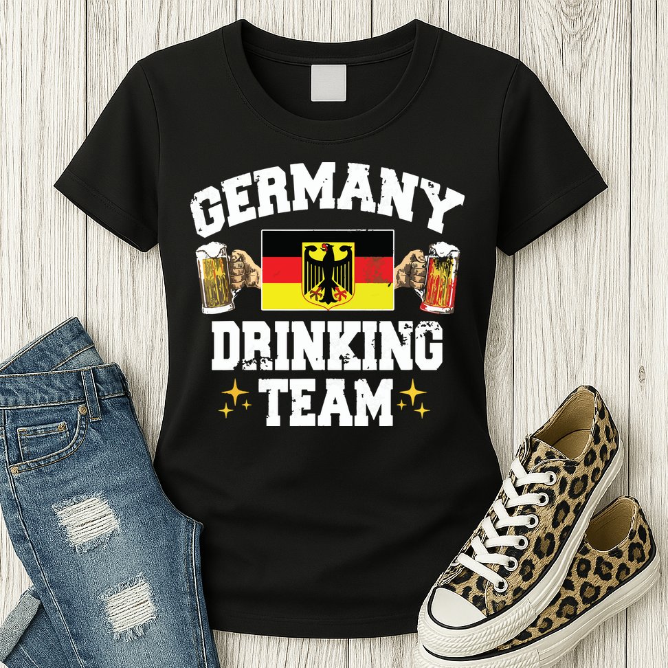Germany Drinking Team Germany Beer Festivals Oktoberfest Womens T-Shirt