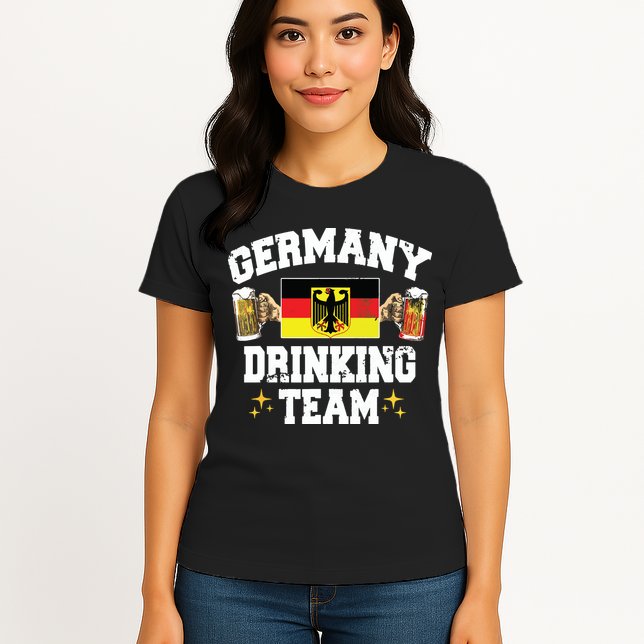 Germany Drinking Team Germany Beer Festivals Oktoberfest Womens T-Shirt