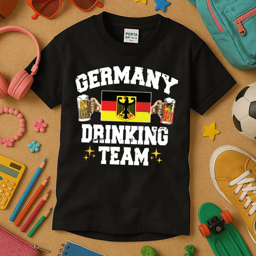Germany Drinking Team Germany Beer Festivals Oktoberfest Kids T-Shirt