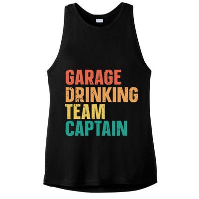 Garage Drinking Team Captain Ladies PosiCharge Tri-Blend Wicking Tank