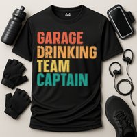 Garage Drinking Team Captain Cooling Performance Crew T-Shirt