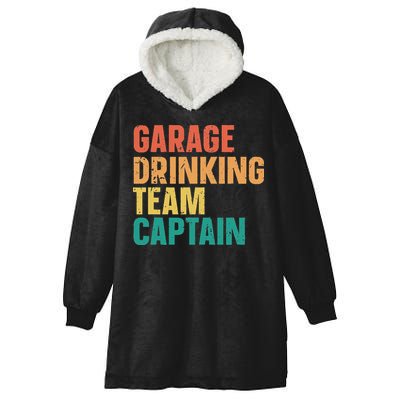 Garage Drinking Team Captain Hooded Wearable Blanket