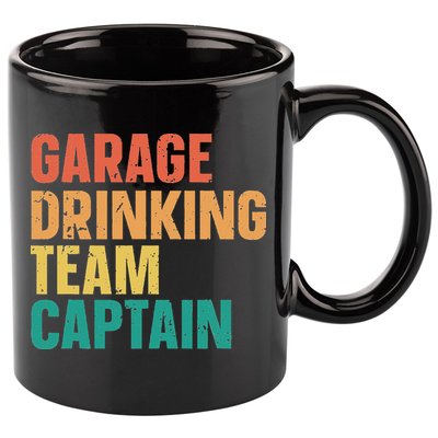 Garage Drinking Team Captain 11oz C Handle Ceramic Mug