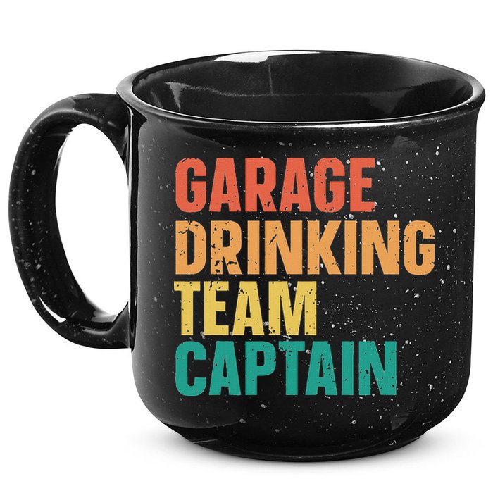 Garage Drinking Team Captain 15oz Campfire Ceramic Mug