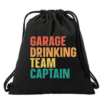 Garage Drinking Team Captain Drawstring Bag