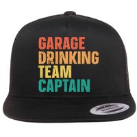 Garage Drinking Team Captain Flat Bill Trucker Hat