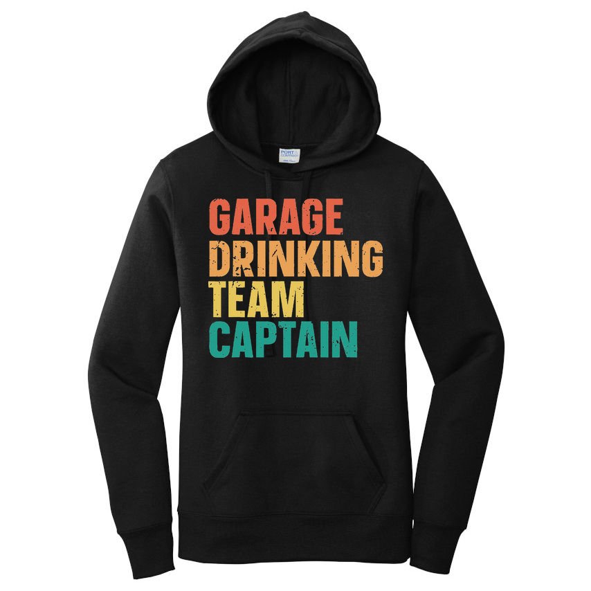 Garage Drinking Team Captain Women's Pullover Hoodie