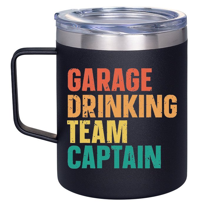 Garage Drinking Team Captain 12oz Stainless Steel Coffee Mug