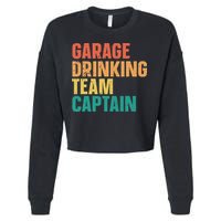 Garage Drinking Team Captain Cropped Pullover Crew