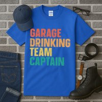 Garage Drinking Team Captain Tall T-Shirt